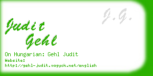 judit gehl business card